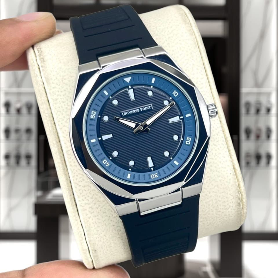 Universal Point U.P (Original) Men's Watch Quartz Movement-Rubber Strap With Magnetic Lock