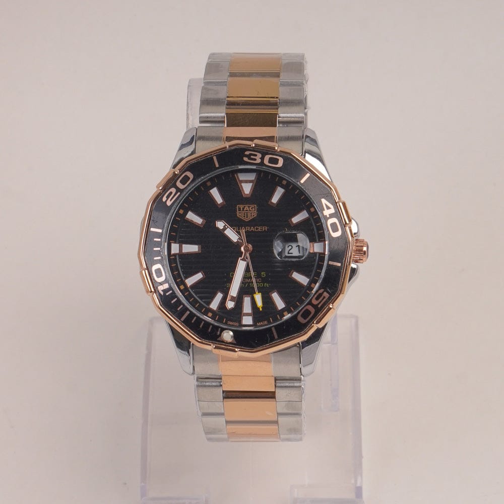 TRUE WORTH BRANDED CHRONOGRAPH MEN'S WATCH - ORIGINAL GOLDEN SILVER TIMEPIECE