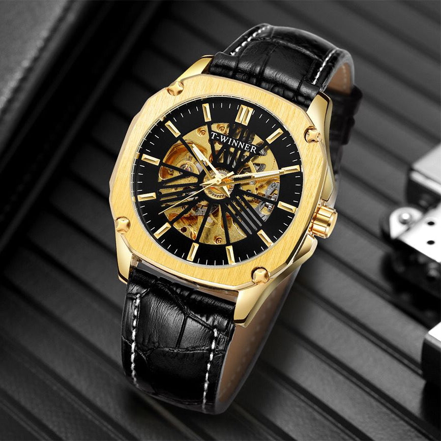 T WINNER CLASSIC DESIGNER SKELETON MEN'S WATCH