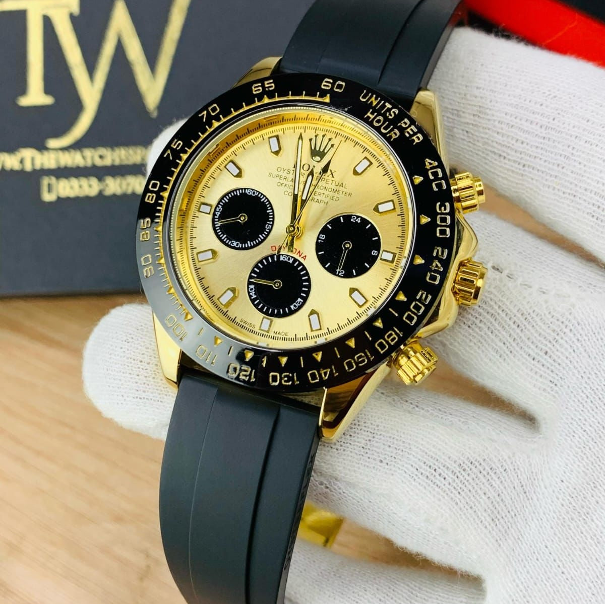 Rolex Daytona | Chrono working | Rubber Strap