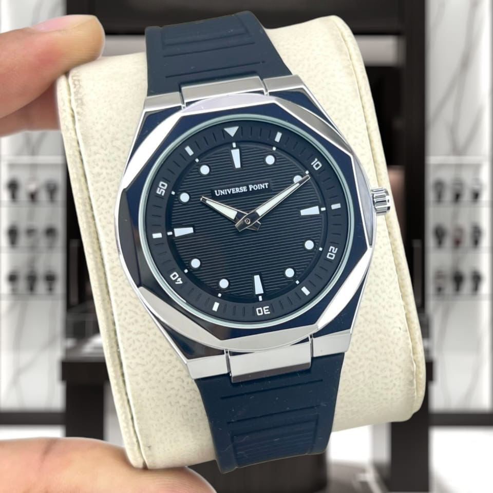 Universal Point U.P (Original) Men's Watch Quartz Movement-Rubber Strap With Magnetic Lock
