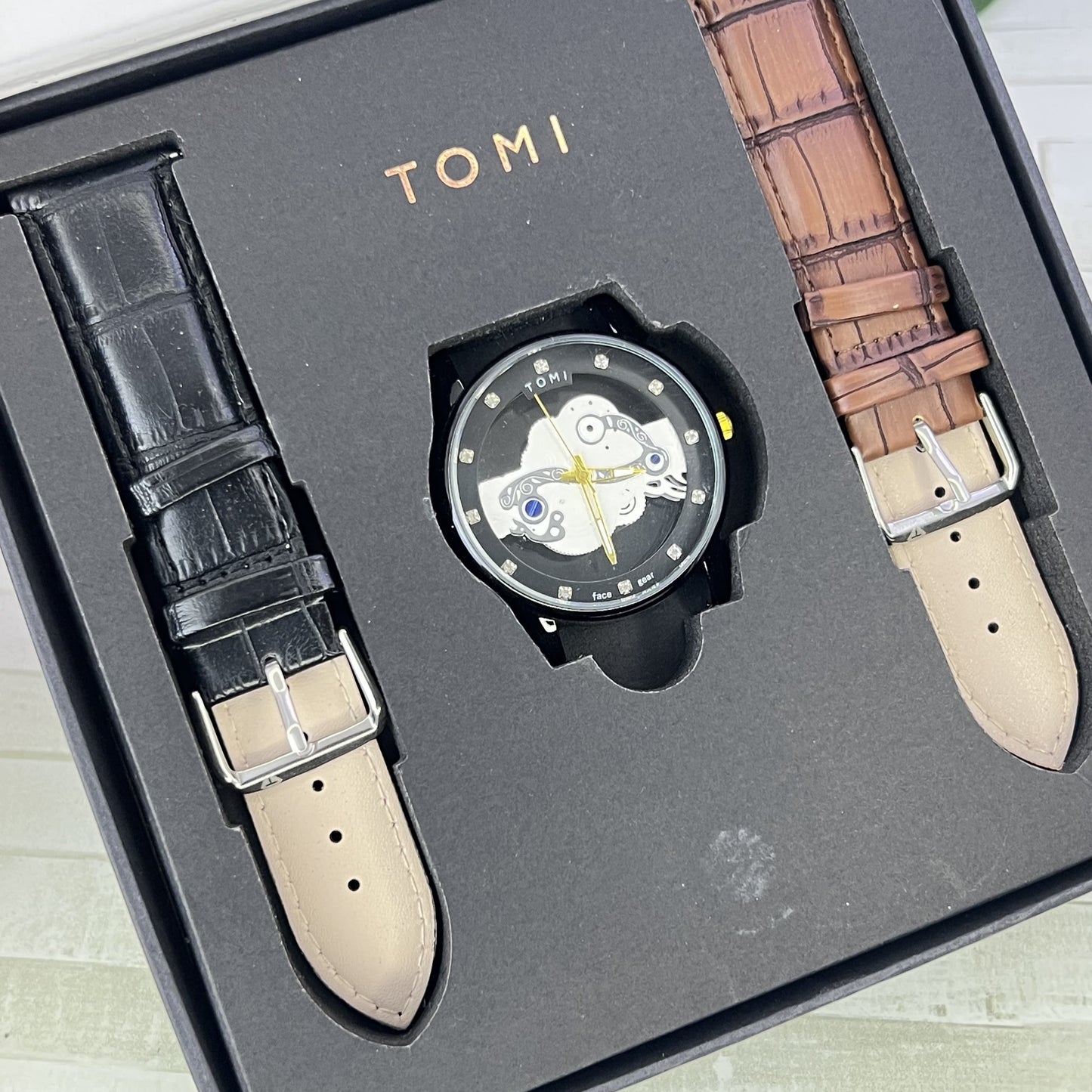 TOMI FACE GEAR MEN'S WATCH – DUAL STRAP, 2 MODELS, ATTRACTIVE DESIGN!