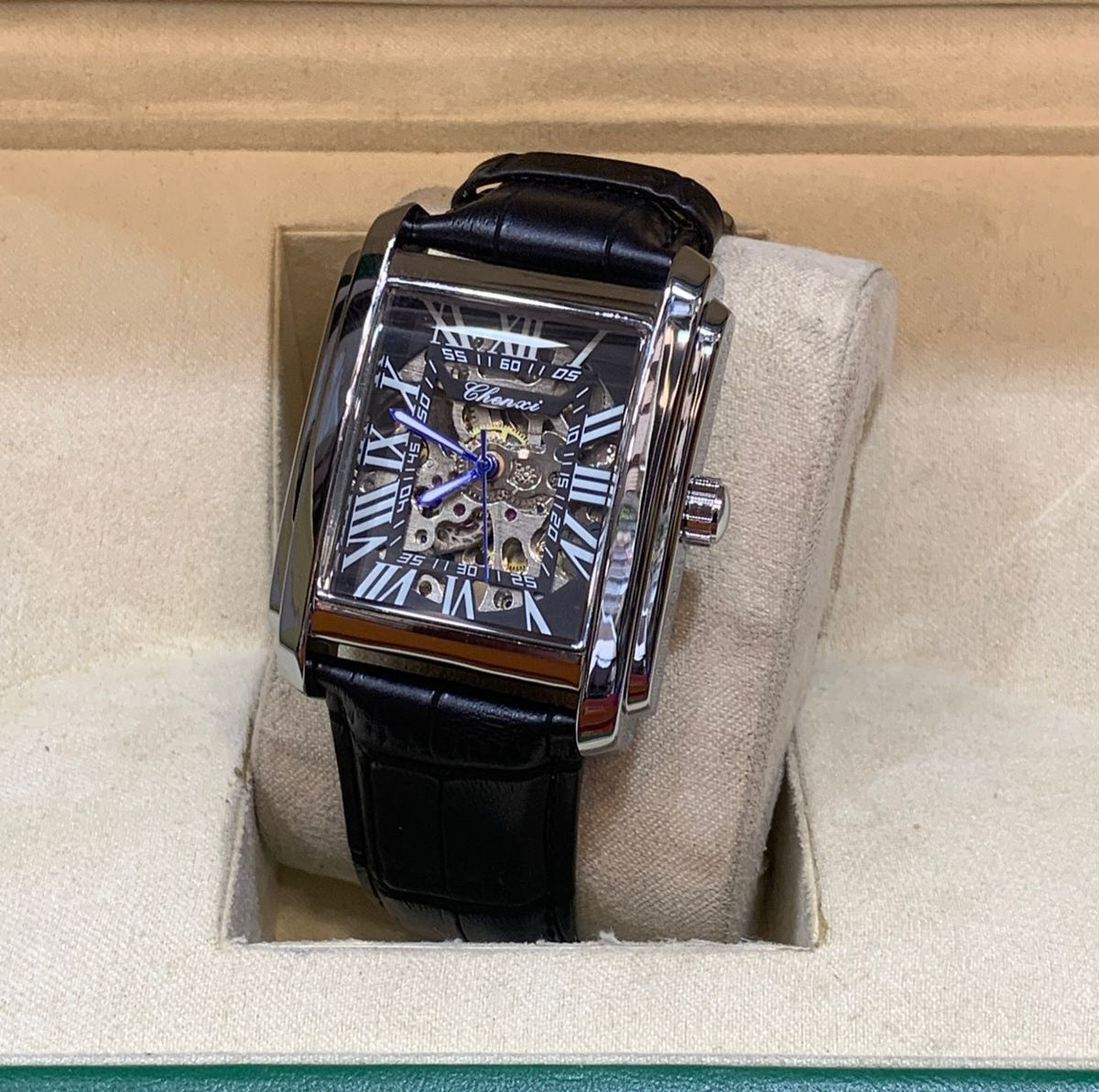 Chenxi Men’s Automatic Watch Leather Strap Buckle Lock