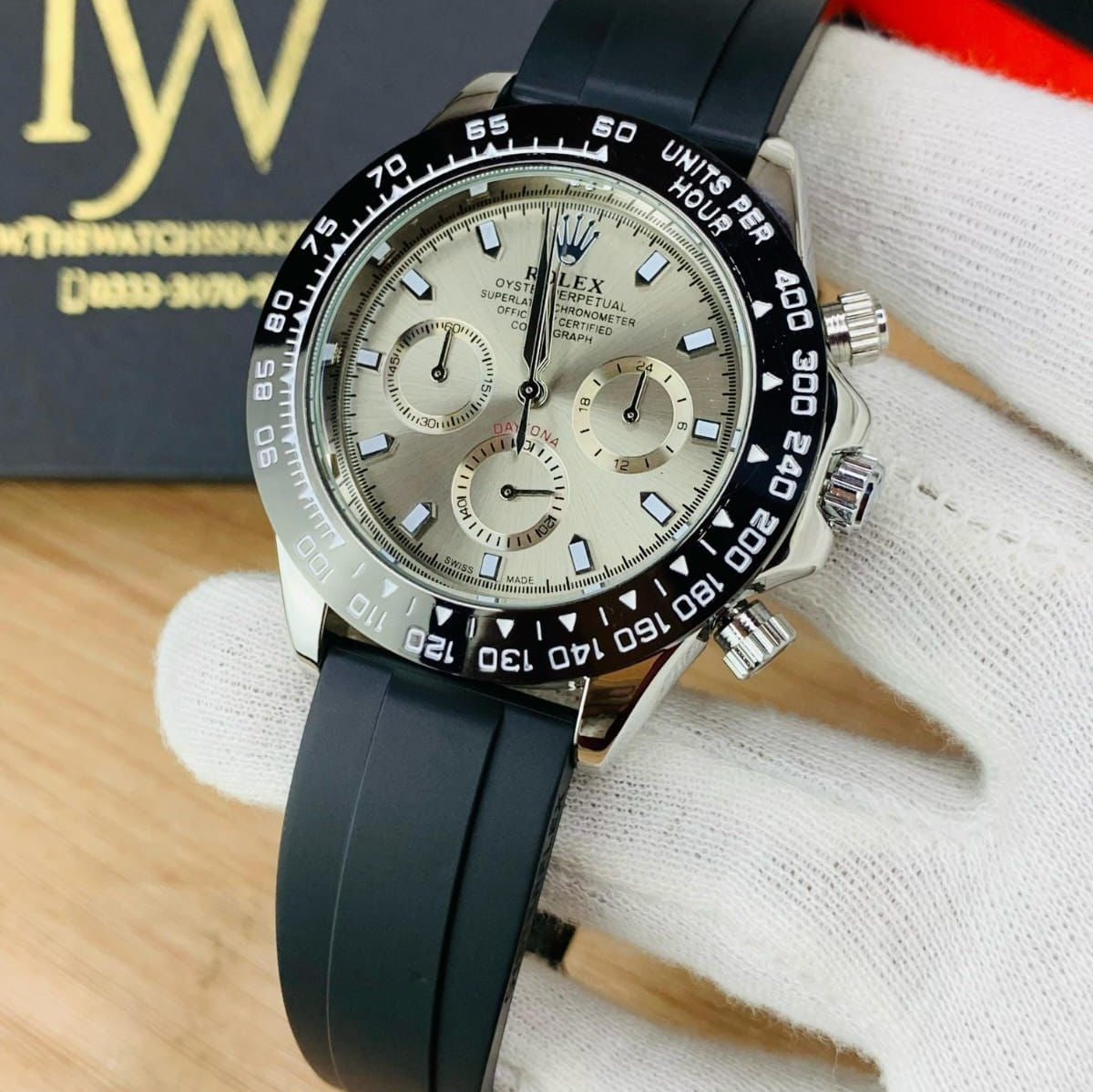 Rolex Daytona | Chrono working | Rubber Strap