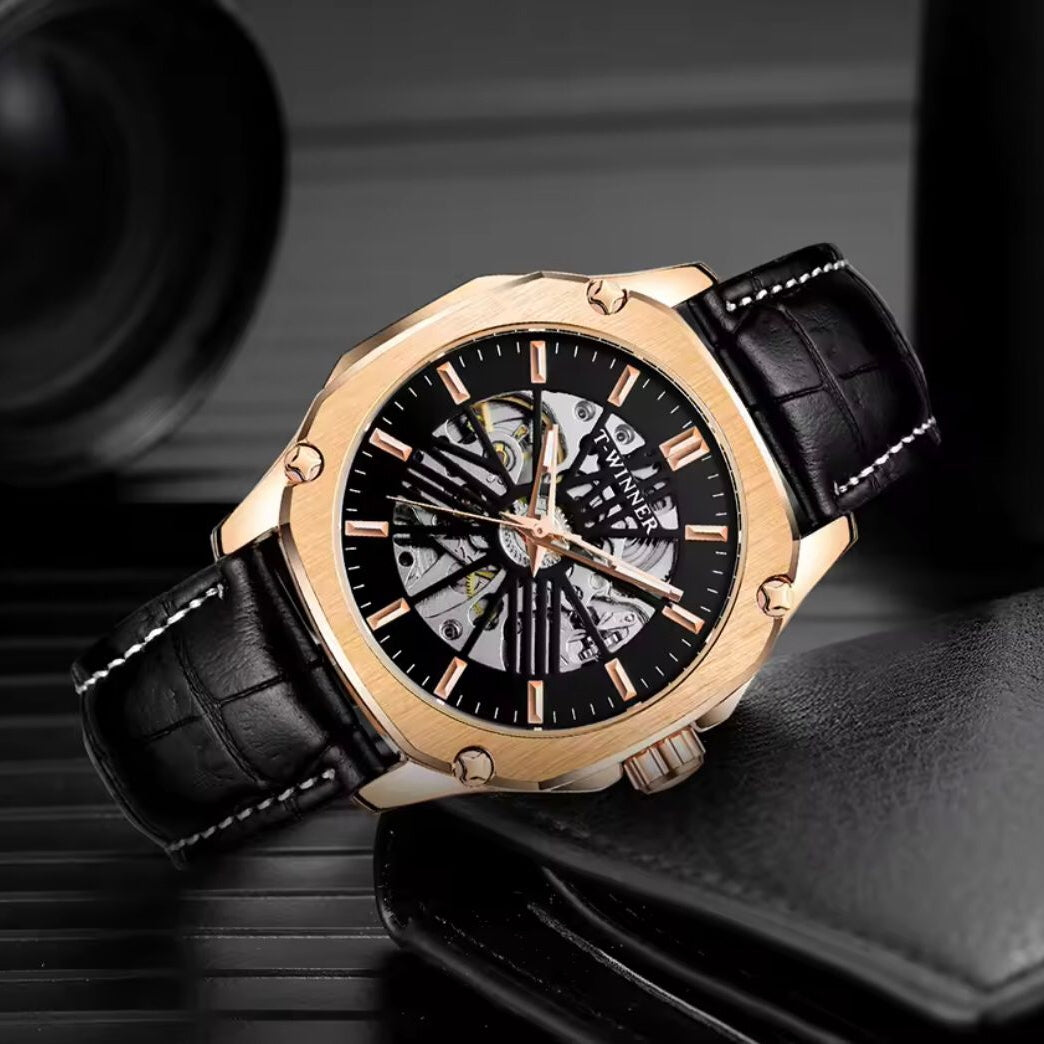 T WINNER CLASSIC DESIGNER SKELETON MEN'S WATCH