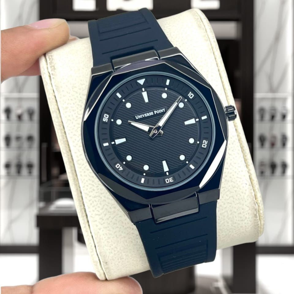 Universal Point U.P (Original) Men's Watch Quartz Movement-Rubber Strap With Magnetic Lock