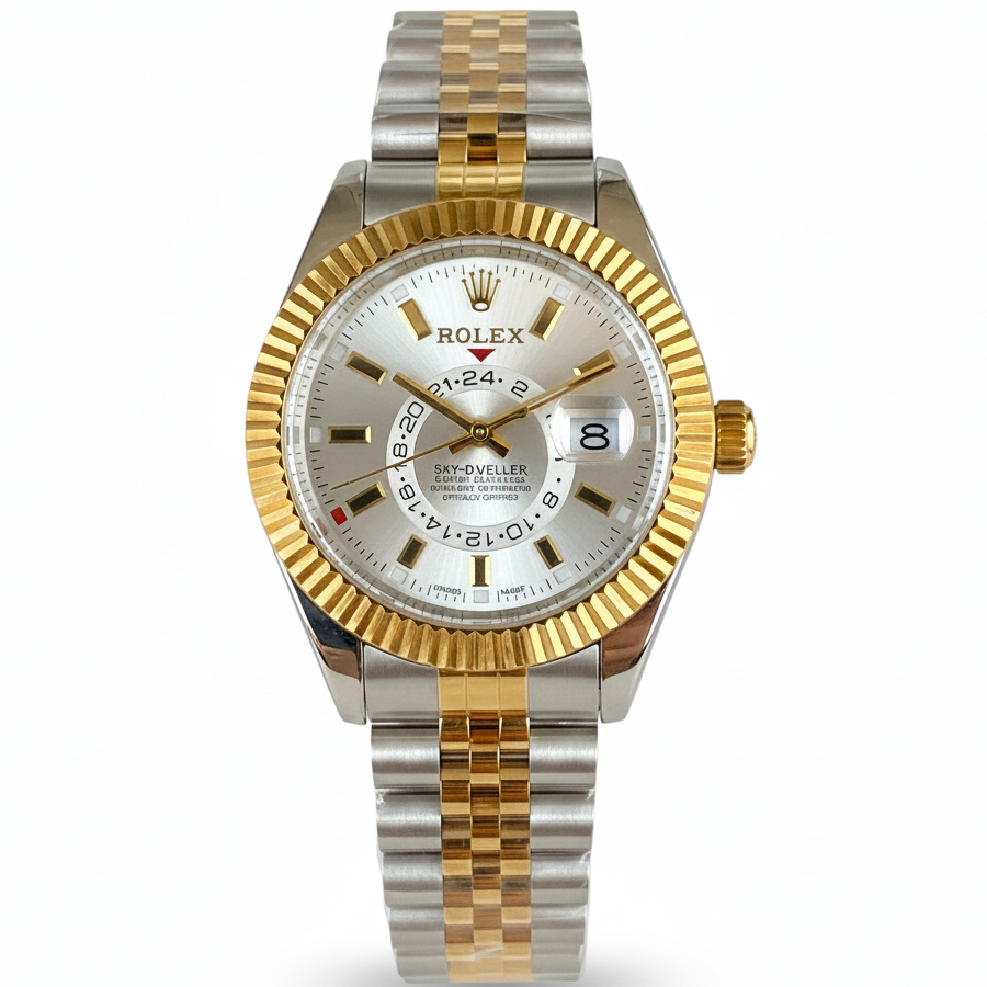 NEW ROLEX SKY DOLLAR MODEL MEN'S WATCH – PREMIUM STEEL WATCH WITH DATE FUNCTION & AUTOMATIC MOVEMENT - Jewelsoftime