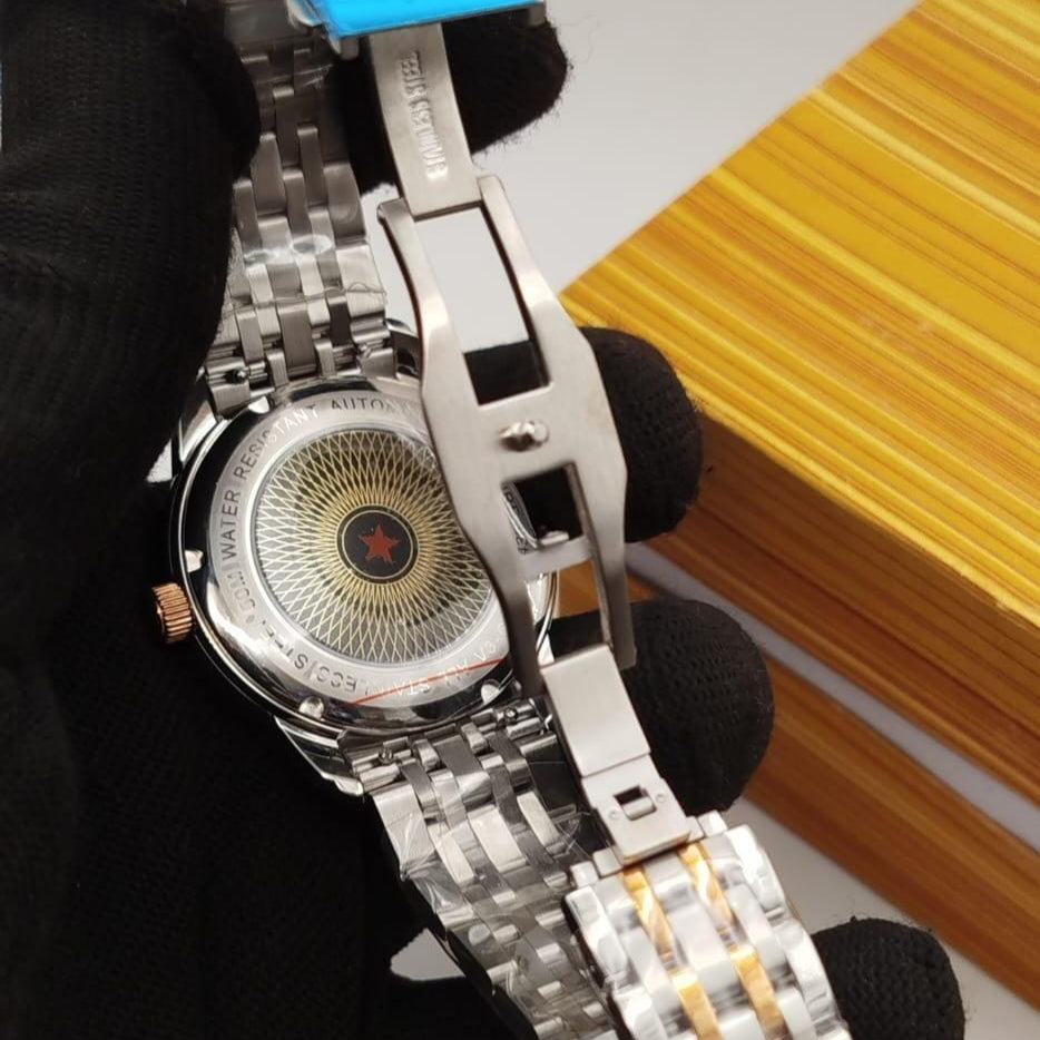 DILANG ORIGINAL-Men's Watch Date Working Stainless Steel Chain Japan Machine