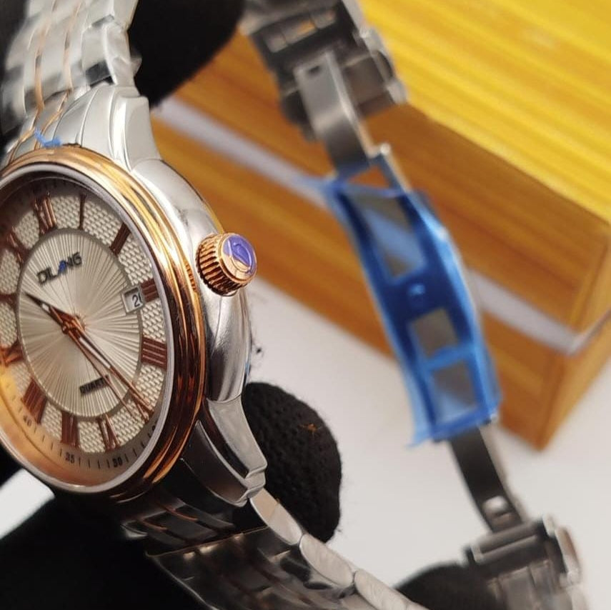 DILANG ORIGINAL-Men's Watch Date Working Stainless Steel Chain Japan Machine