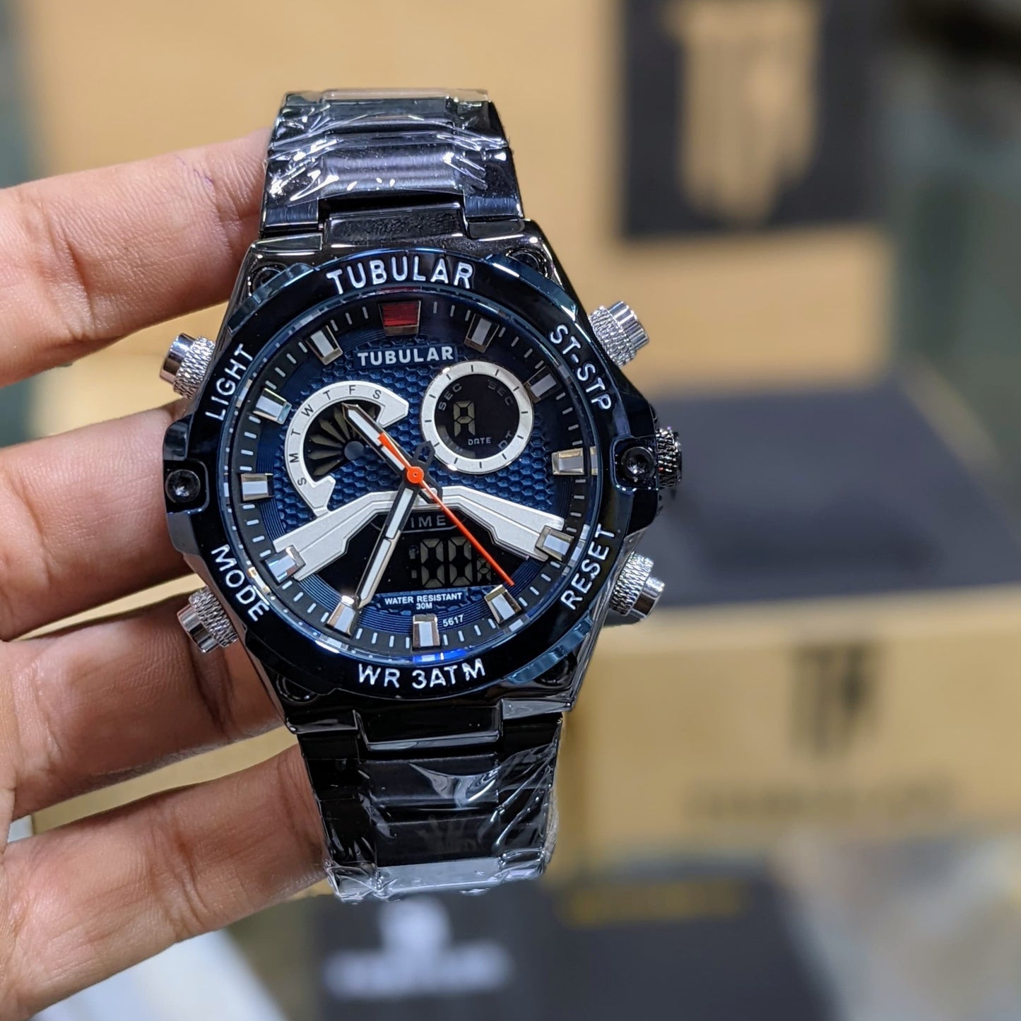 ORIGINAL TUBLAR DUAL TIME SPORTS MEN'S WATCH