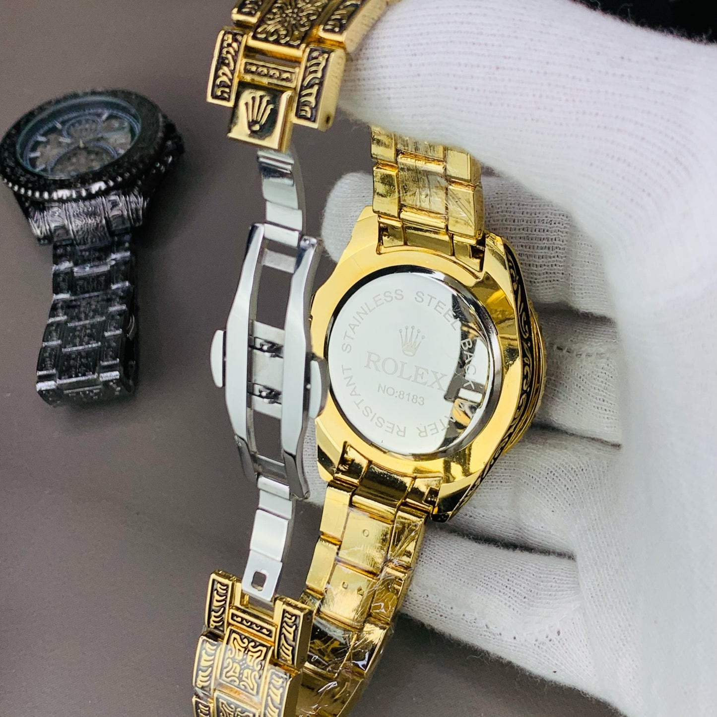 ROLEX ENGRAVING MODEL CHAIN WATCH