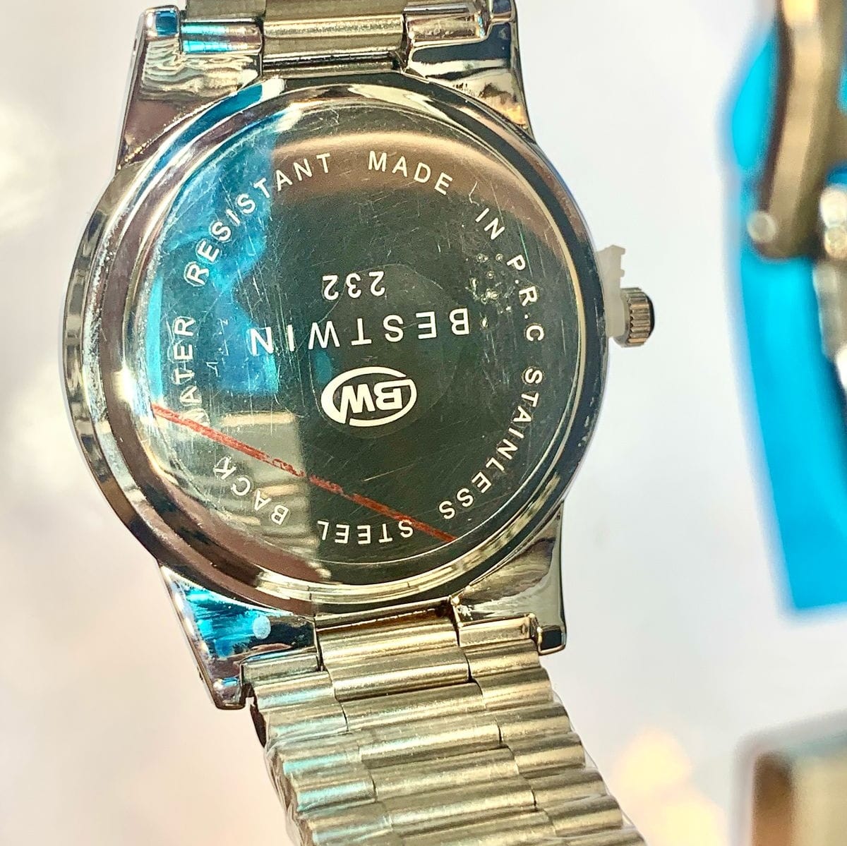 BESTWIN ORIGINAL WATCH
STAINLESS STEEL CHAIN DATE WORKING