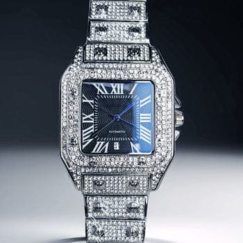 CARTIER VZ-25 DIAMOND-STUDDED LUXURY MEN'S WATCH – ELEGANCE & PRECISION