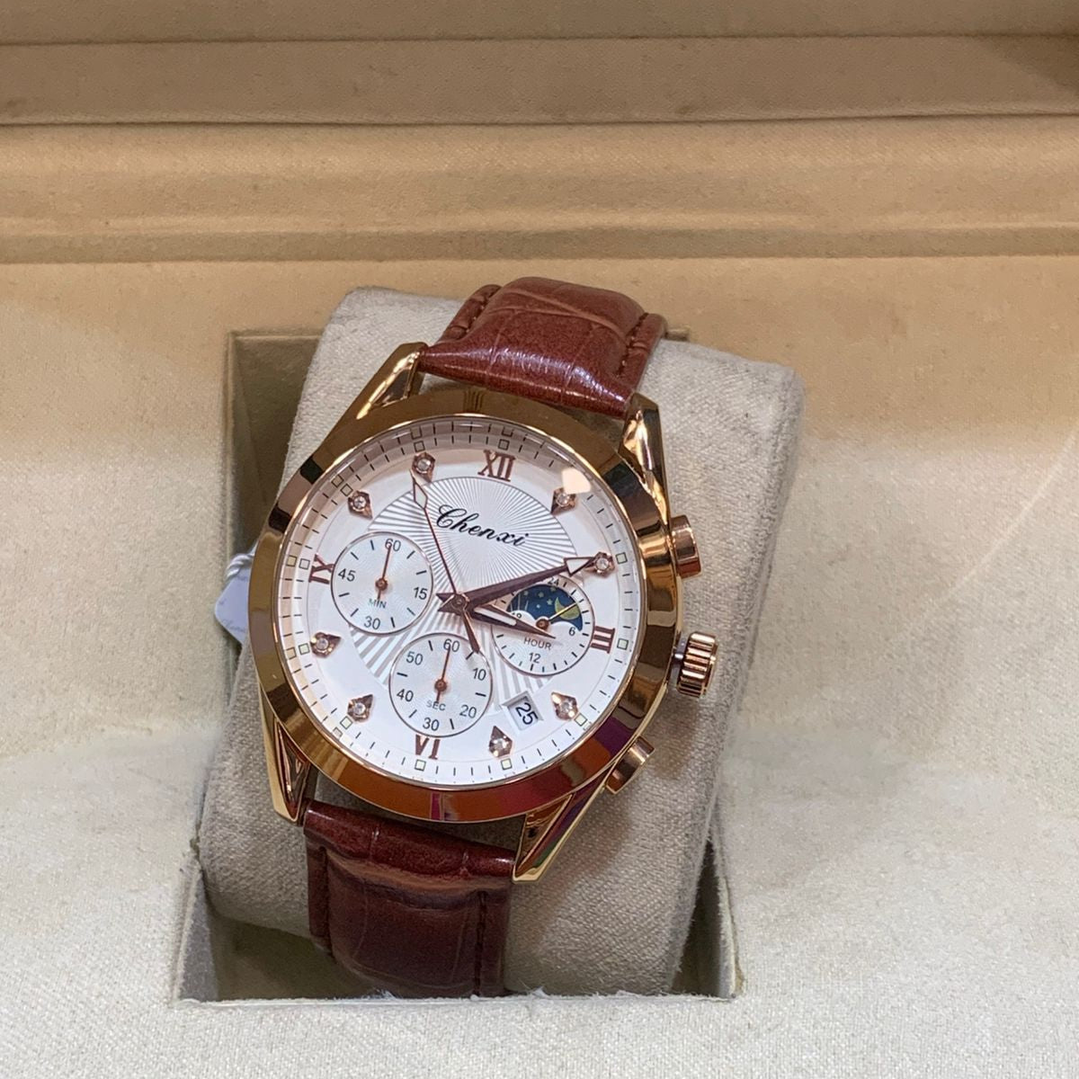 CHENXI Leather-Strap Men's Watch - Jewelsoftime